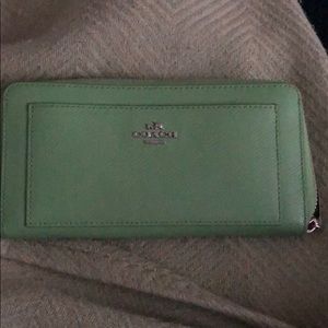 Green coach wallet